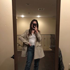 Tweed oversized blazer